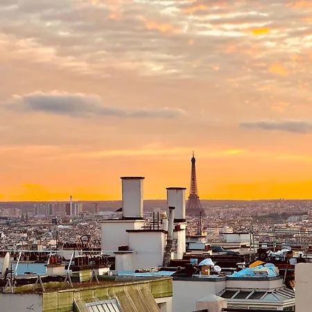 Direct Views Of Eiffel Tower & Sacre-coeur From Mezzanine - 10 Mins To Center Appartamento Parigi